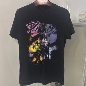 Prince Black Graphic Unisex Tee Shirt.  Sz M